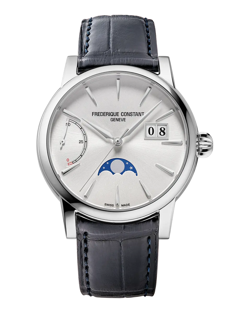 Frederique Constant Manufacture Classics Power Reserve Big Date Automatic (Cadran argenté / 40mm)