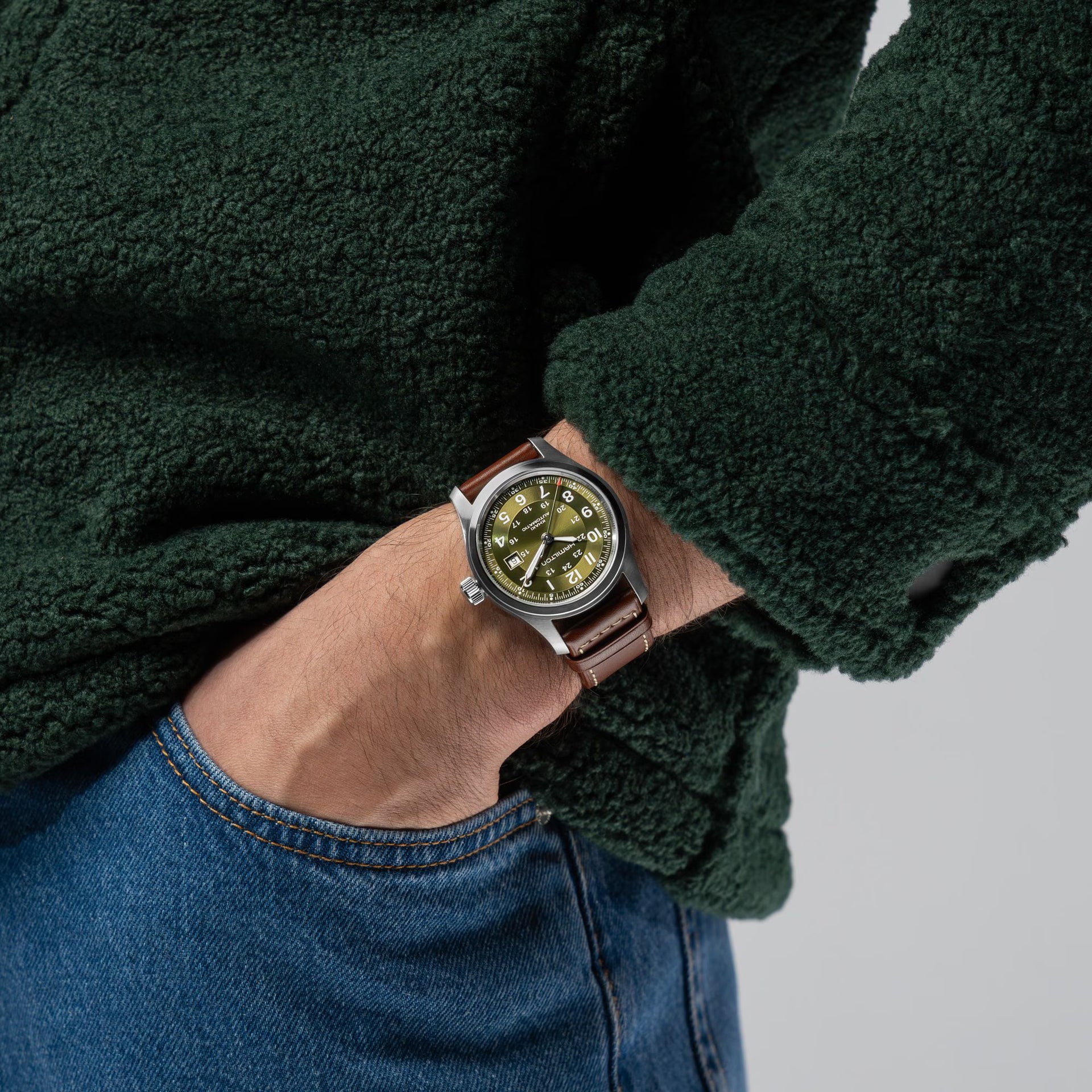 Hamilton Khaki Field Auto (Green Dial / 42mm)