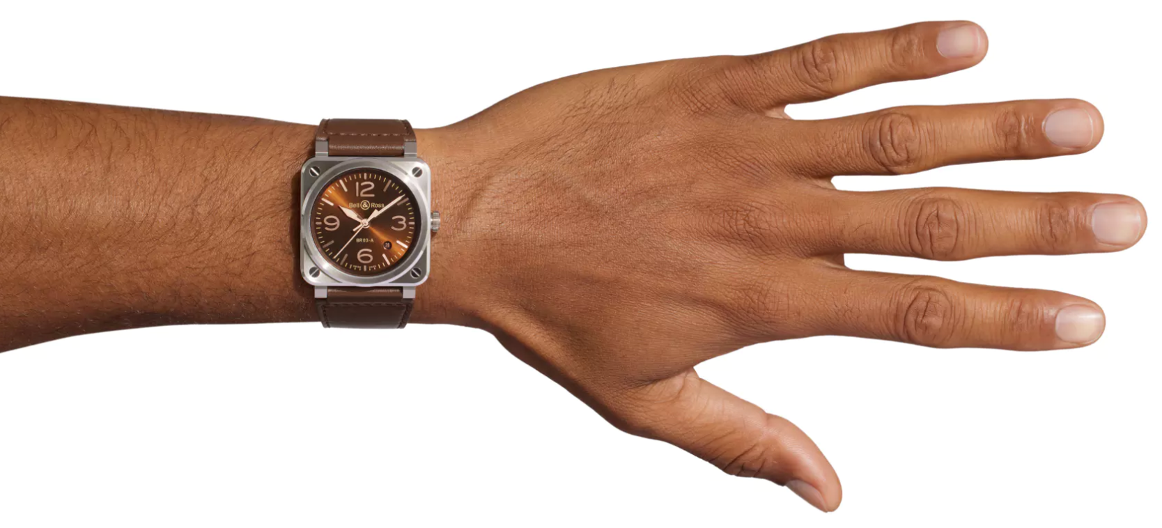 Bell & Ross BR 03 Golden Heritage Automatic BR03A-GH-ST/SCA (Brown Dial / 41mm)