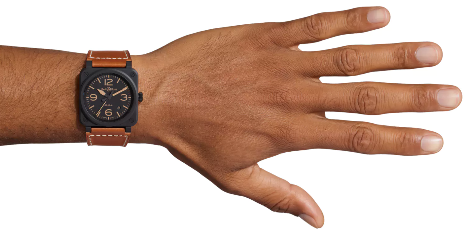 Bell & Ross BR 03 Heritage Automatic BR03A-HER-CE/SCA (Black Dial / 41mm)