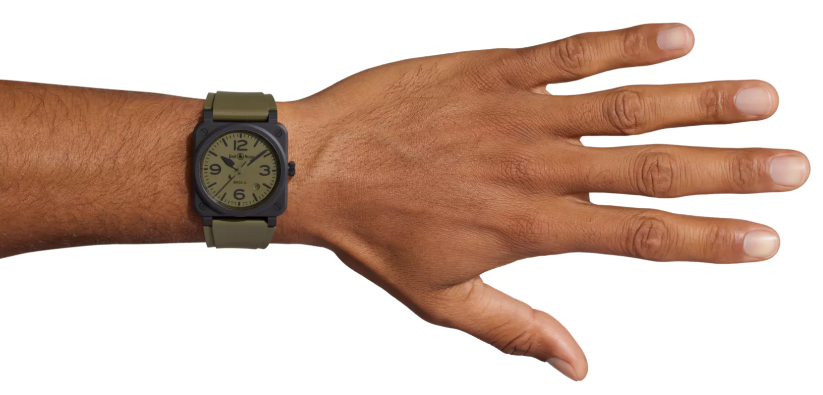 Bell & Ross BR 03 Military Ceramic Automatic BR03A-MIL-CE/SRB (Green Dial / 41mm)