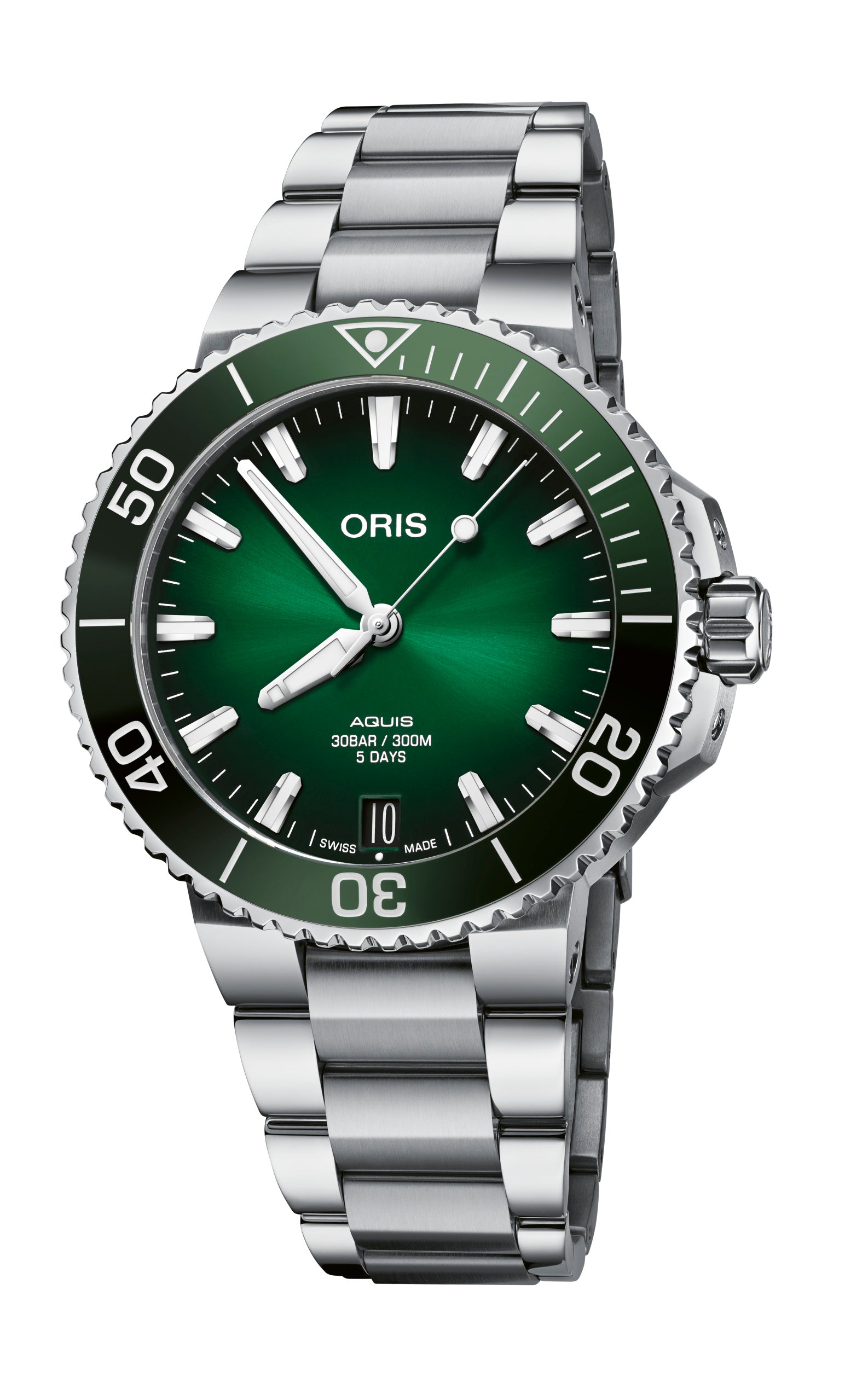 Oris Aquis Date Calibre 400 Automatic REF#40077694157 (Green Dial / 41.5mm)