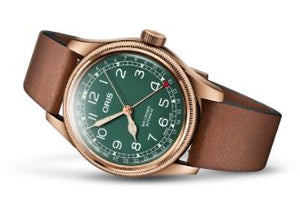 Oris Big Crown Pointer Date 80th Anniversary Automatic REF#75477413167-0752058BR (Green Dial / 40mm)