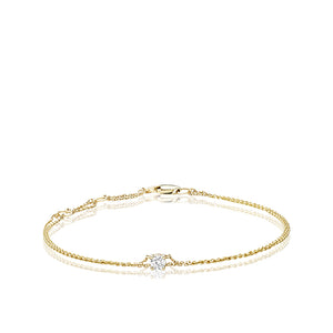 Collection Hemsleys 14K Dainty Single Diamond Bracelet