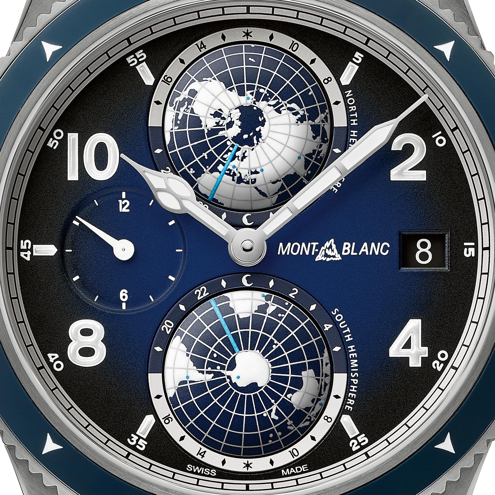 Montblanc 1858 Géosphère (cadran bleu / 42mm / bracelet)