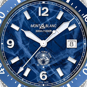 Montblanc 1858 Iced Sea Automatic Date (Cadran bleu / 41mm)