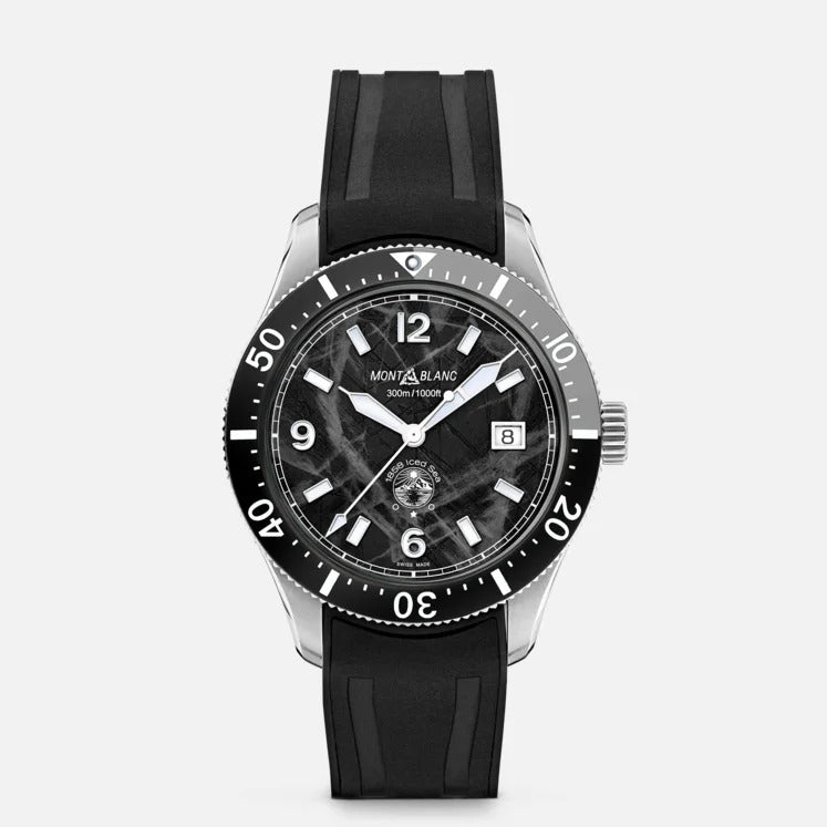 Montblanc 1858 Iced Sea Automatic Date (Cadran noir / 41mm)