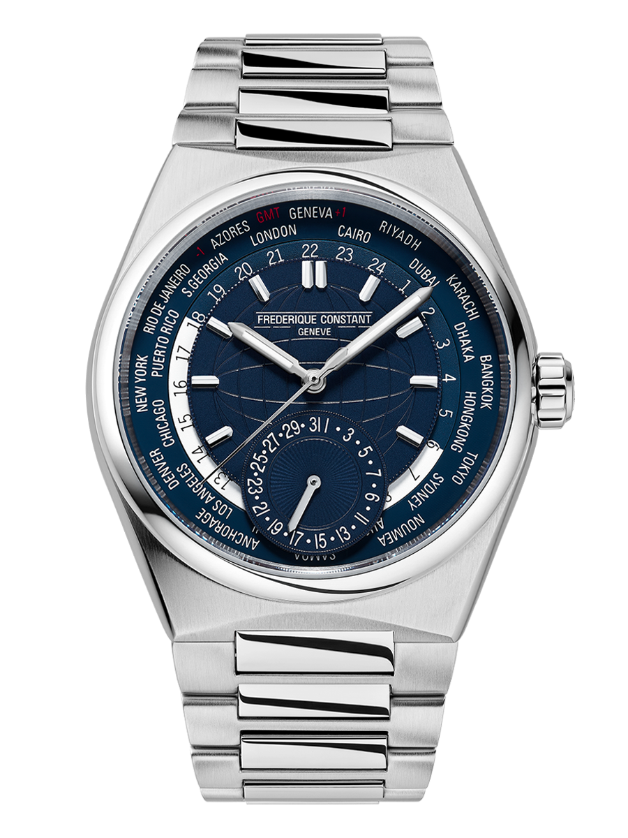 Frederique Constant Highlife Worldtimer Manufacture Automatic (Blue Dial / 41mm)