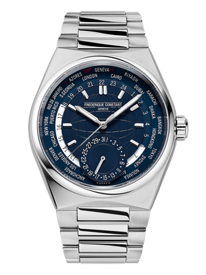 Frederique Constant Highlife Worldtimer Manufacture Automatic (Blue Dial / 41mm)