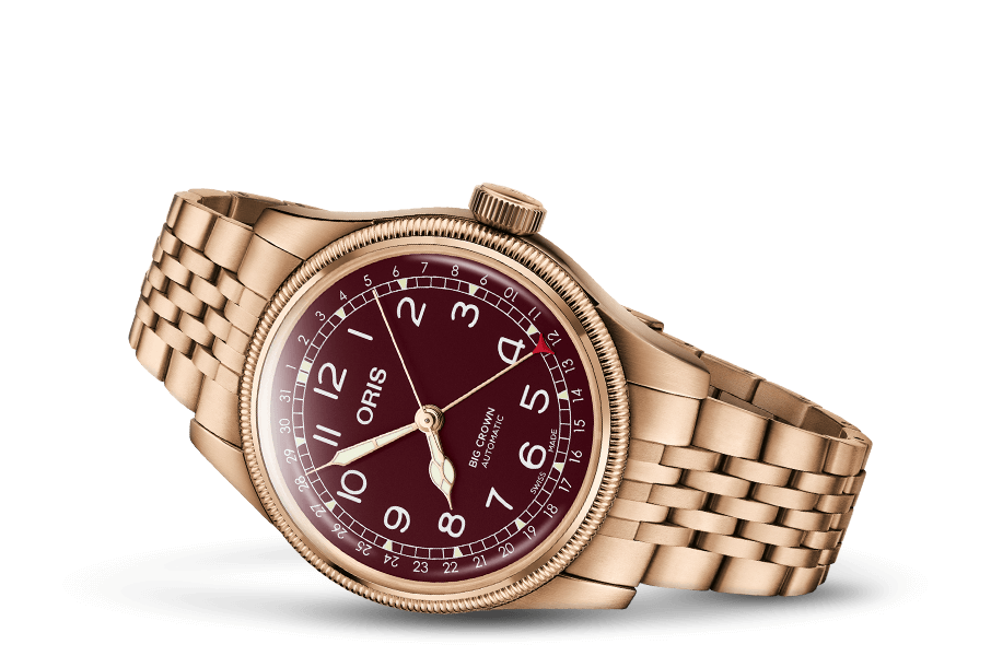 Oris Big Crown Pointer Date Bronze Automatic REF#75477413168 (Red Dial / 40mm)