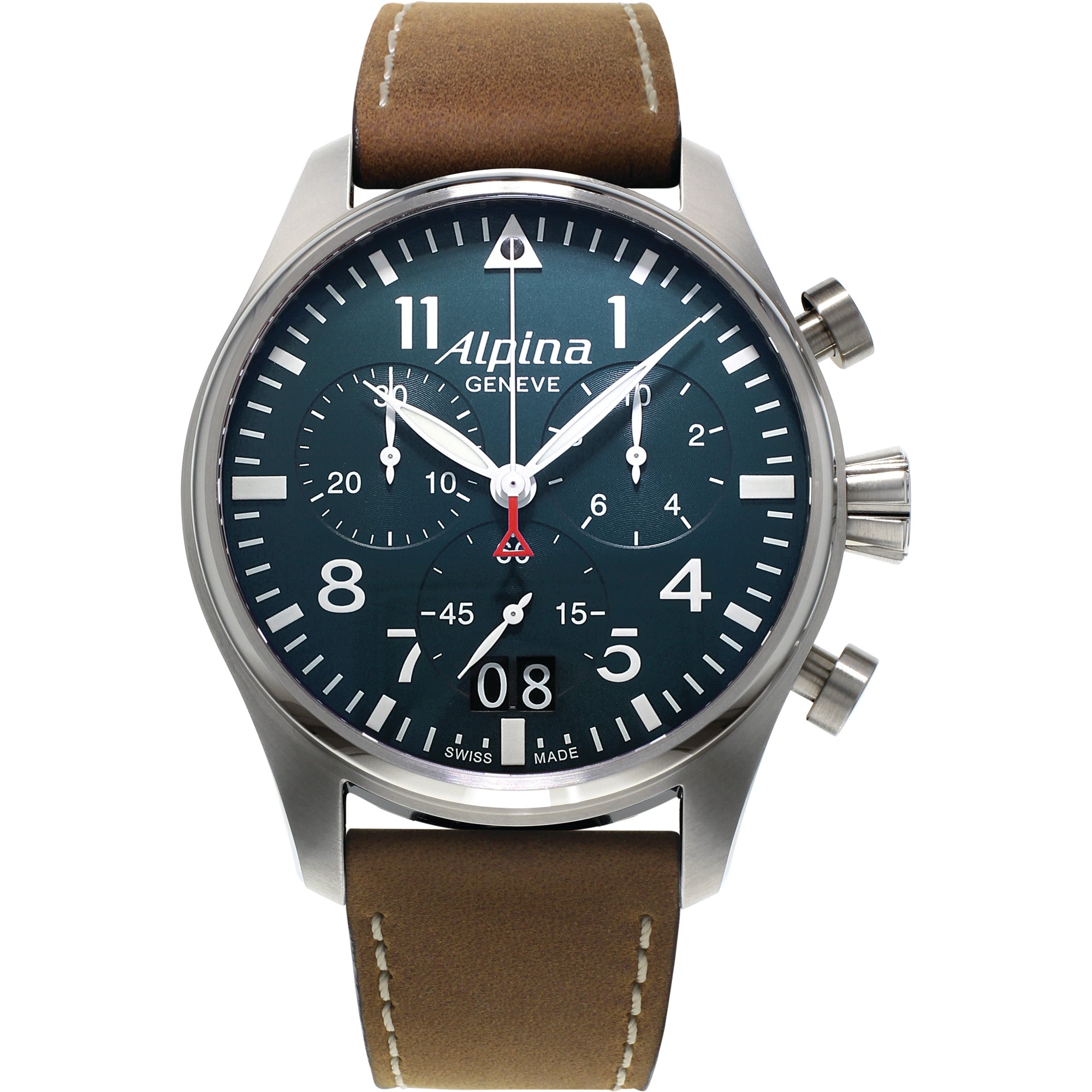 Alpina Startimer Pilot Big Date Chronograph Quartz (cadran bleu / 44mm)