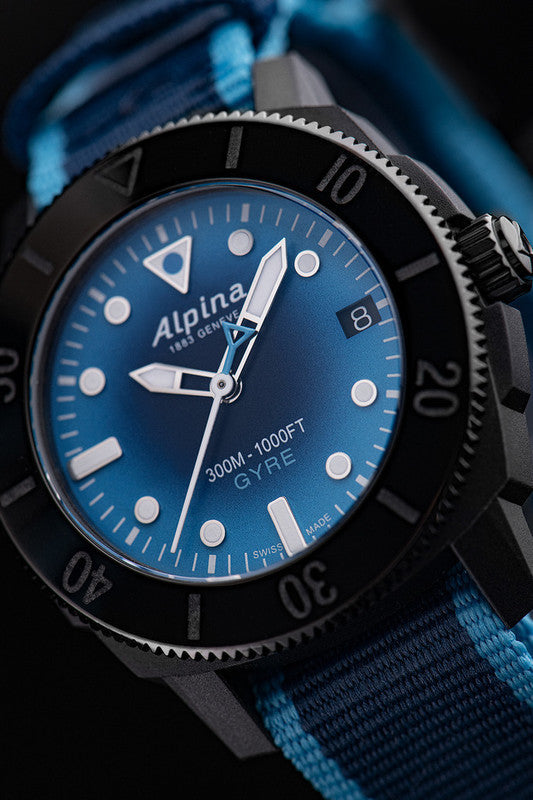 Alpina Seastrong Diver Gyre Automatic (Cadran bleu fumé / 44mm)