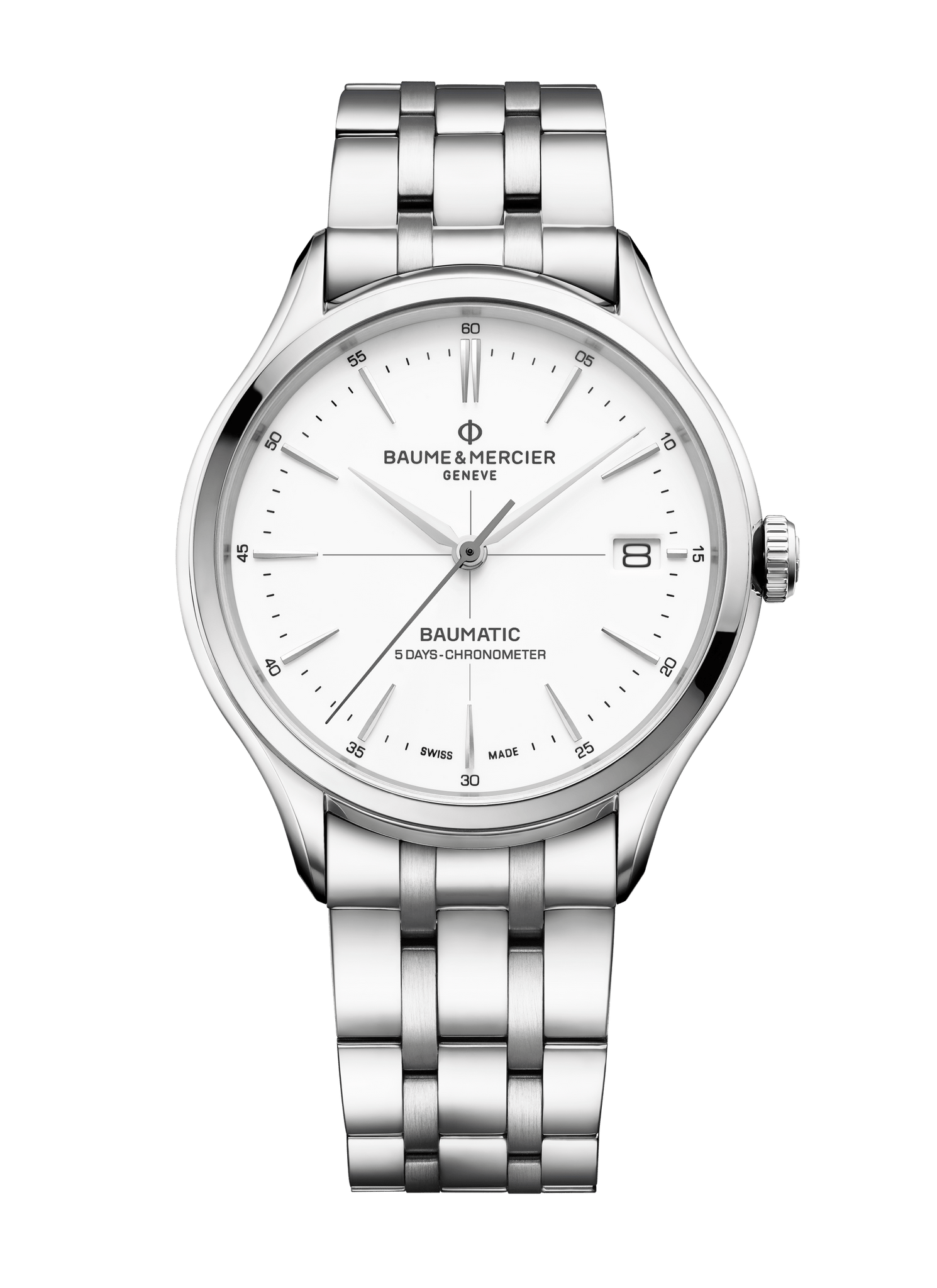 Baume Et Mercier Clifton Baumatic Automatic (cadran blanc / 40mm)