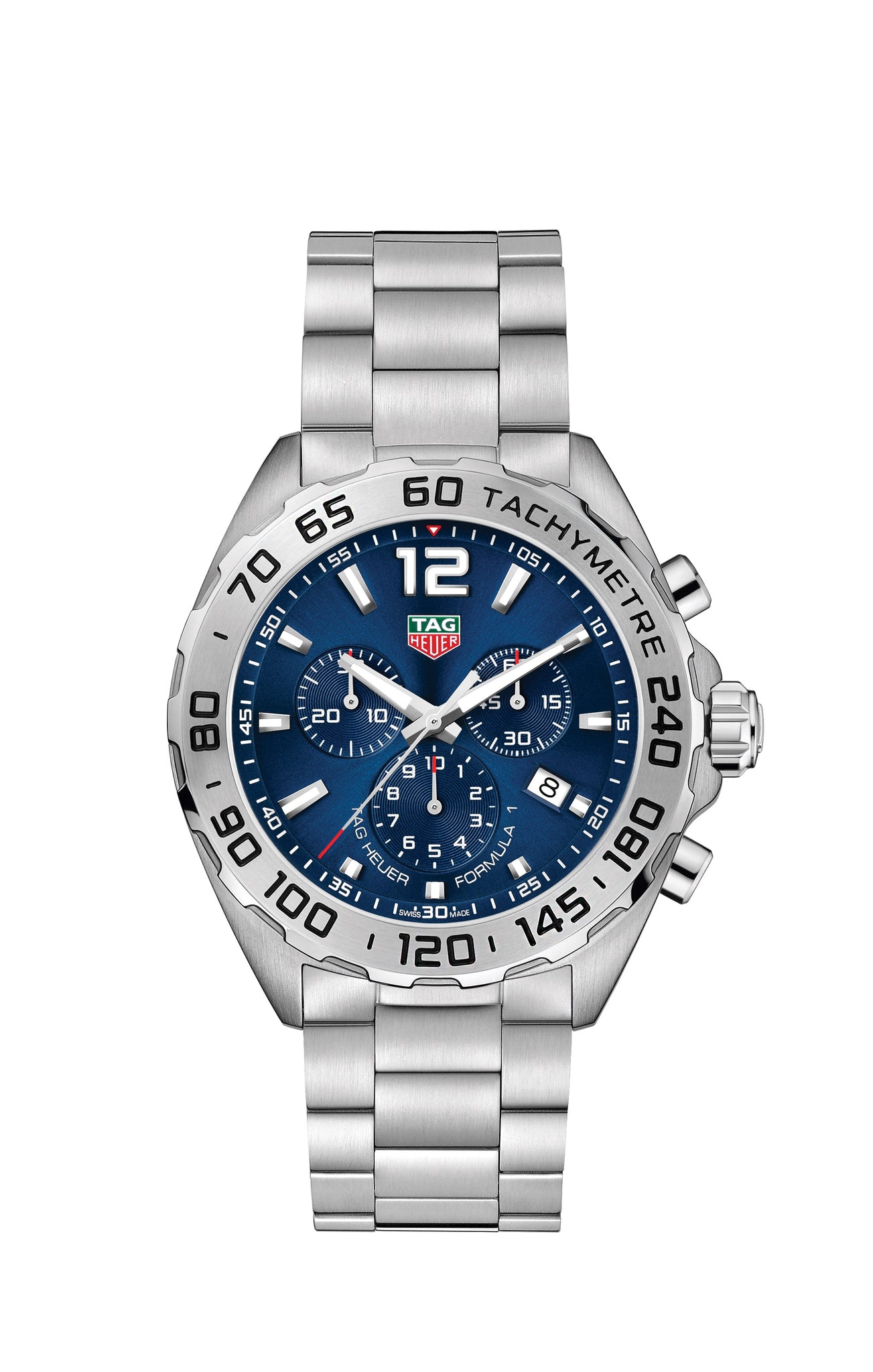 Chronographe à quartz TAG Heuer pour la Formule 1 (cadran bleu / 43mm / acier)