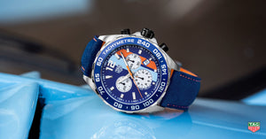 Chronographe à quartz TAG Heuer Formula 1 Gulf Edition (cadran bleu / 43mm)
