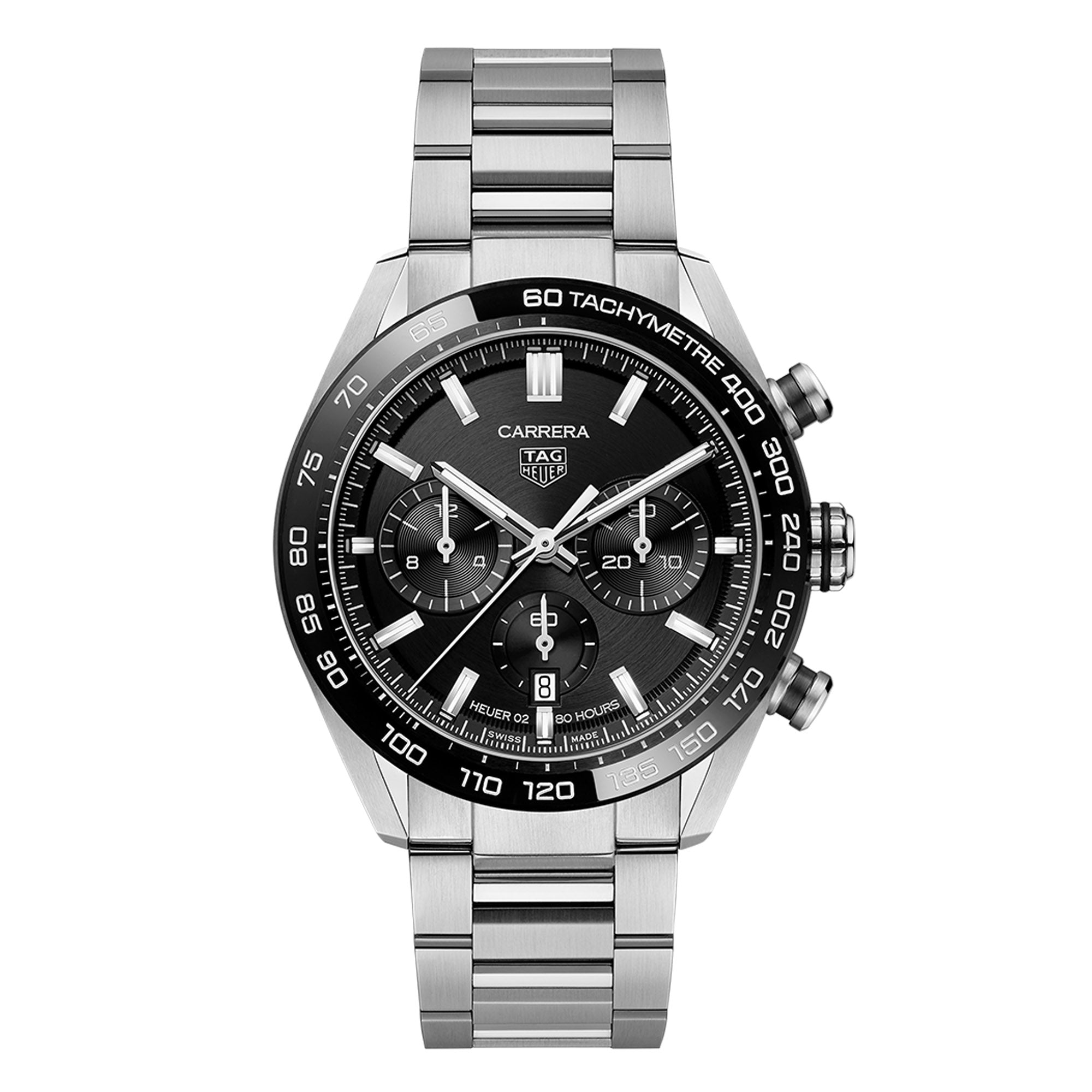 TAG Heuer Carrera Heuer 02 Chronographe automatique (cadran noir / 44mm)