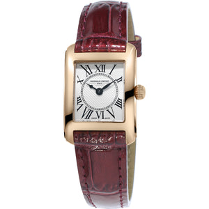 Quartz Frédérique Constant Classics Carrée Dames (cadran argent / rose)