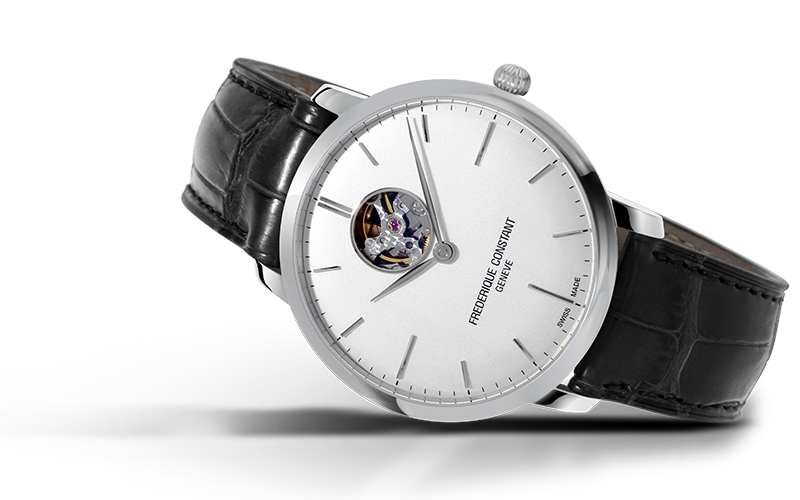 Frédérique Constant Slimline Heart Beat Automatic (cadran argent / 40mm)