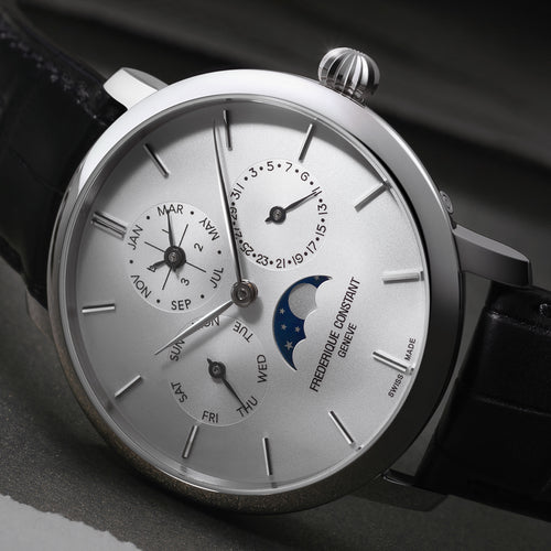 Frederique Constant Slimline Perpetual Calendar Manufacture Automatic (Silver Dial / 42mm)