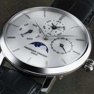 Frederique Constant Slimline Perpetual Calendar Manufacture Automatic (Silver Dial / 42mm)