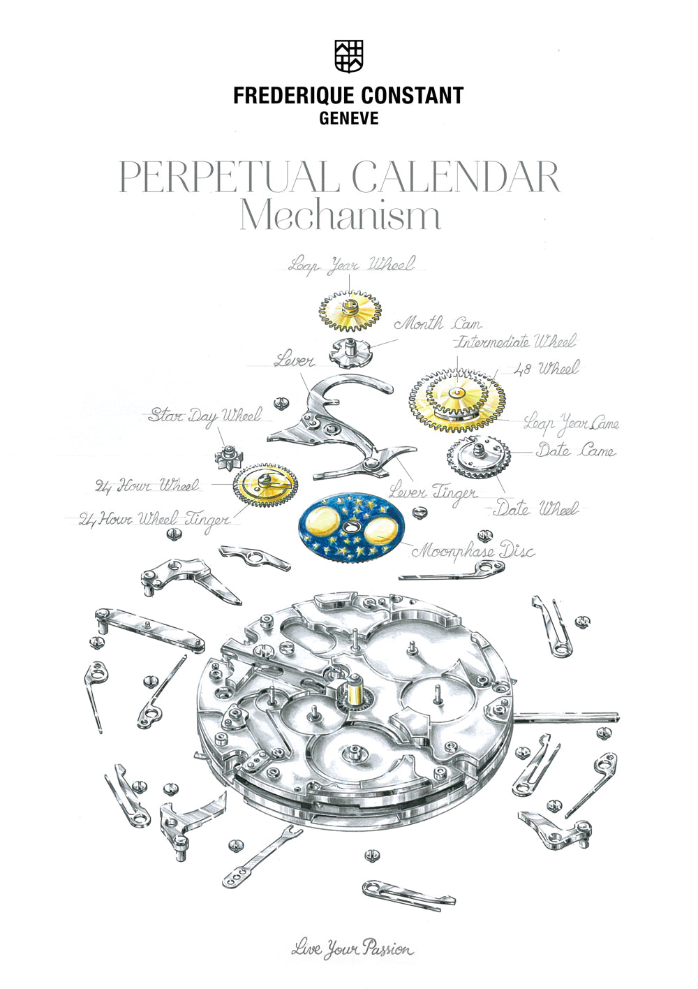 Frederique Constant Slimline Perpetual Calendar Manufacture Automatic (Silver Dial / 42mm)