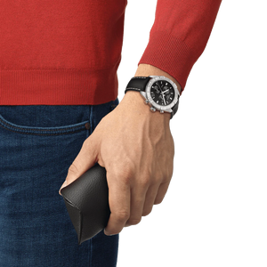 Chronographe à quartz Tissot PR 100 Sport (cadran noir / 44mm)