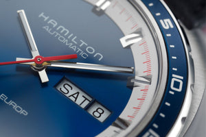 Hamilton American Classic Pan Europ Day Date Auto (cadran bleu / 42mm)