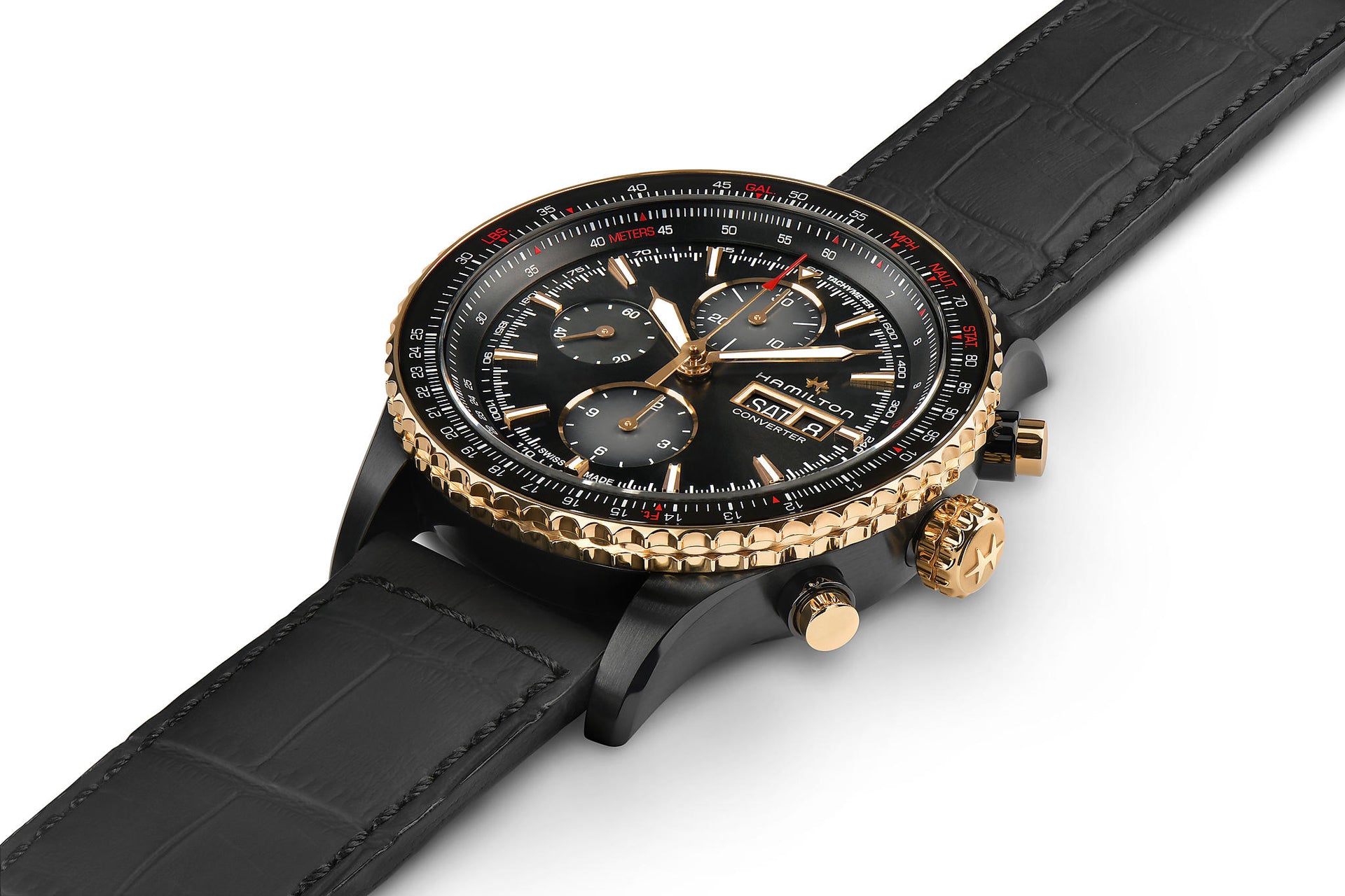 Hamilton Khaki Aviation Converter Auto Chrono (cadran noir / 44mm / boîtier noir)