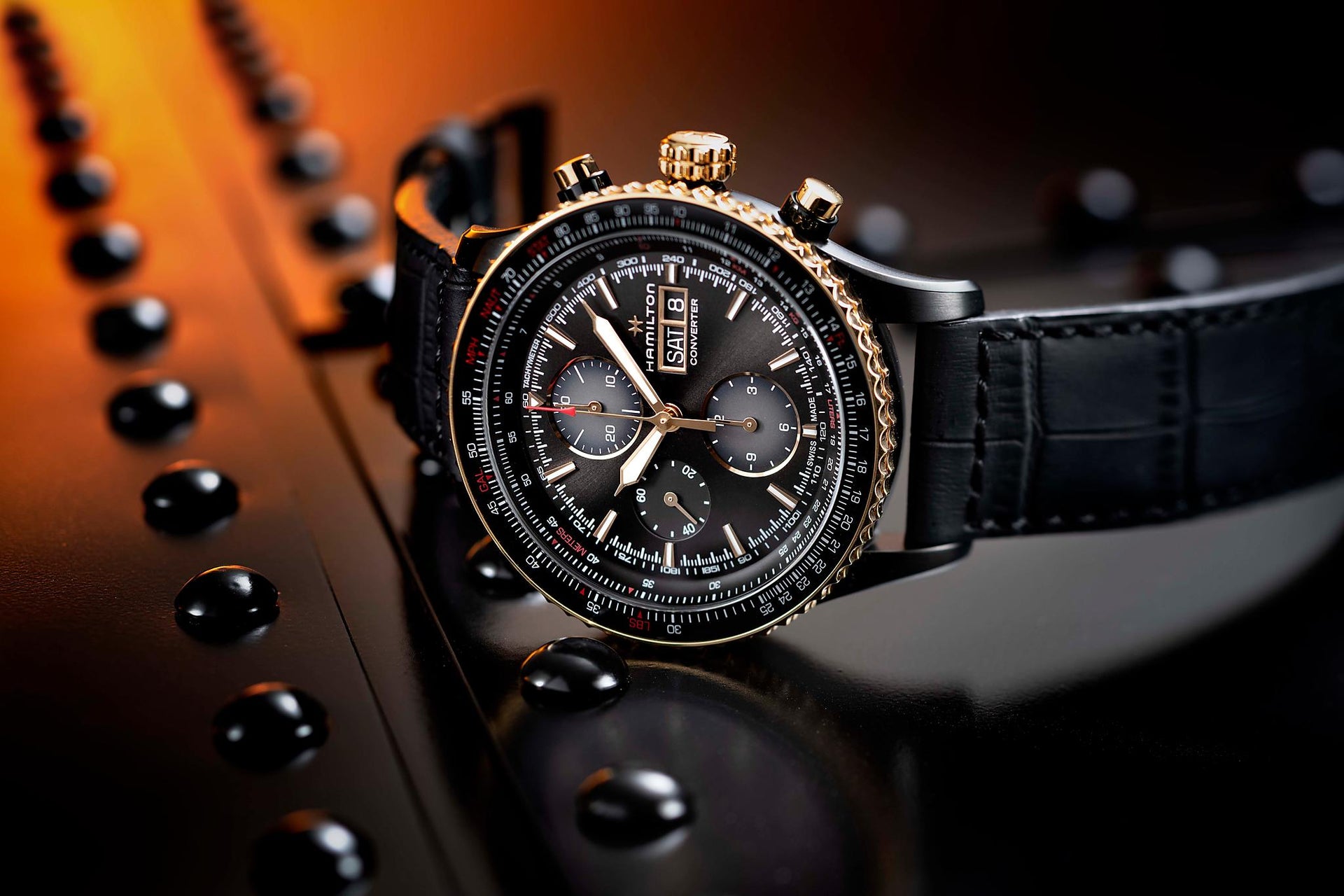 Hamilton Khaki Aviation Converter Auto Chrono (cadran noir / 44mm / boîtier noir)