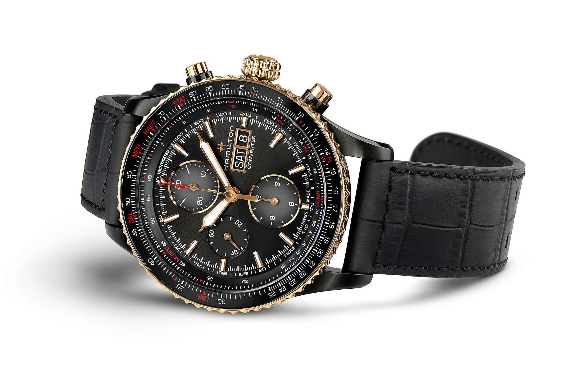Hamilton Khaki Aviation Converter Auto Chrono (cadran noir / 44mm / boîtier noir)