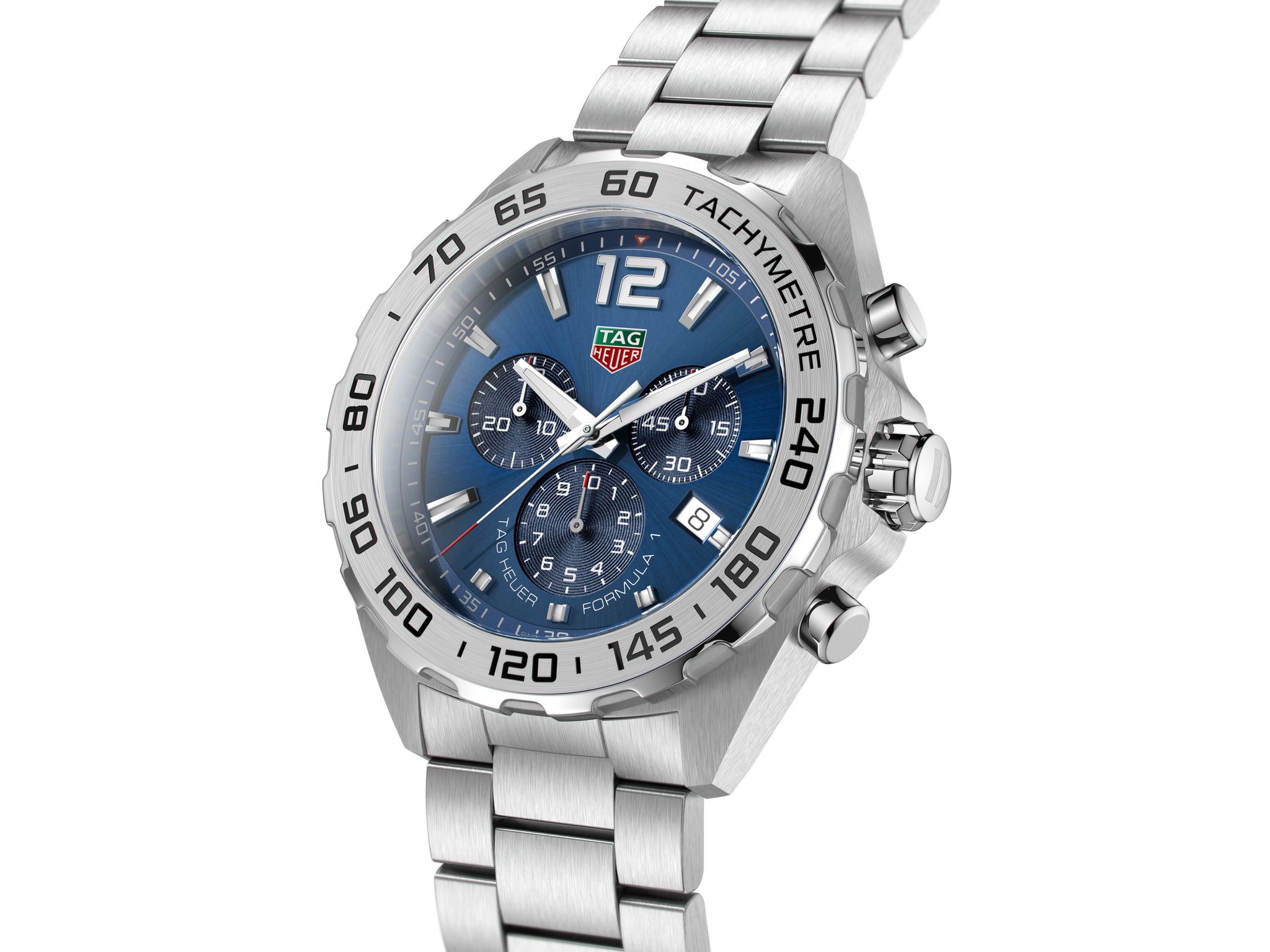 Chronographe à quartz TAG Heuer pour la Formule 1 (cadran bleu / 43mm / acier)