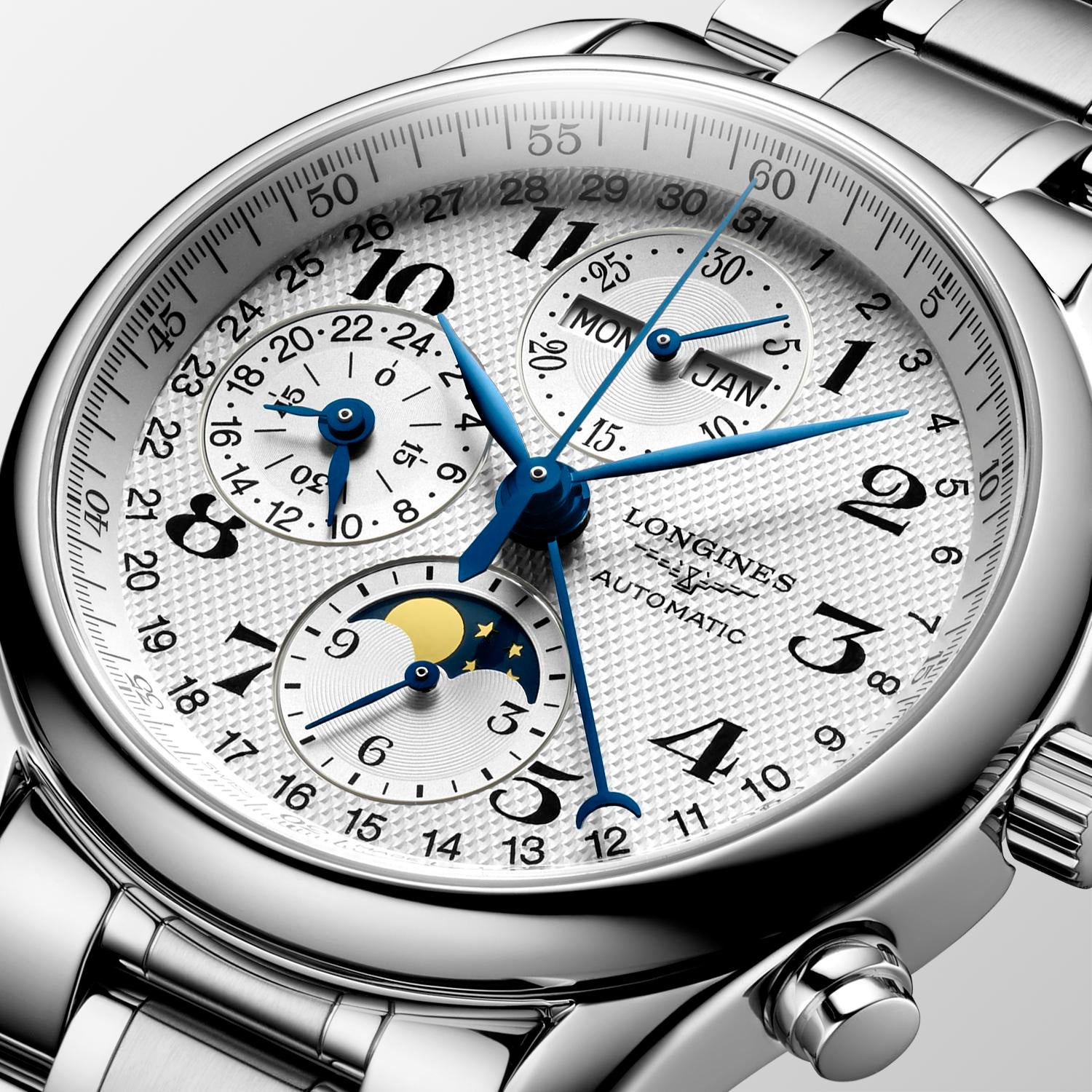 Longines Master Collection Annual Calendar Moonphase Automatic (Silver Dial / 40mm)