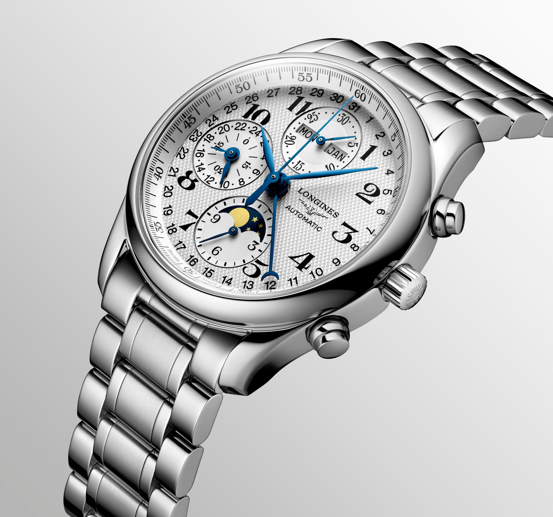 Longines Master Collection Annual Calendar Moonphase Automatic (Silver Dial / 40mm)