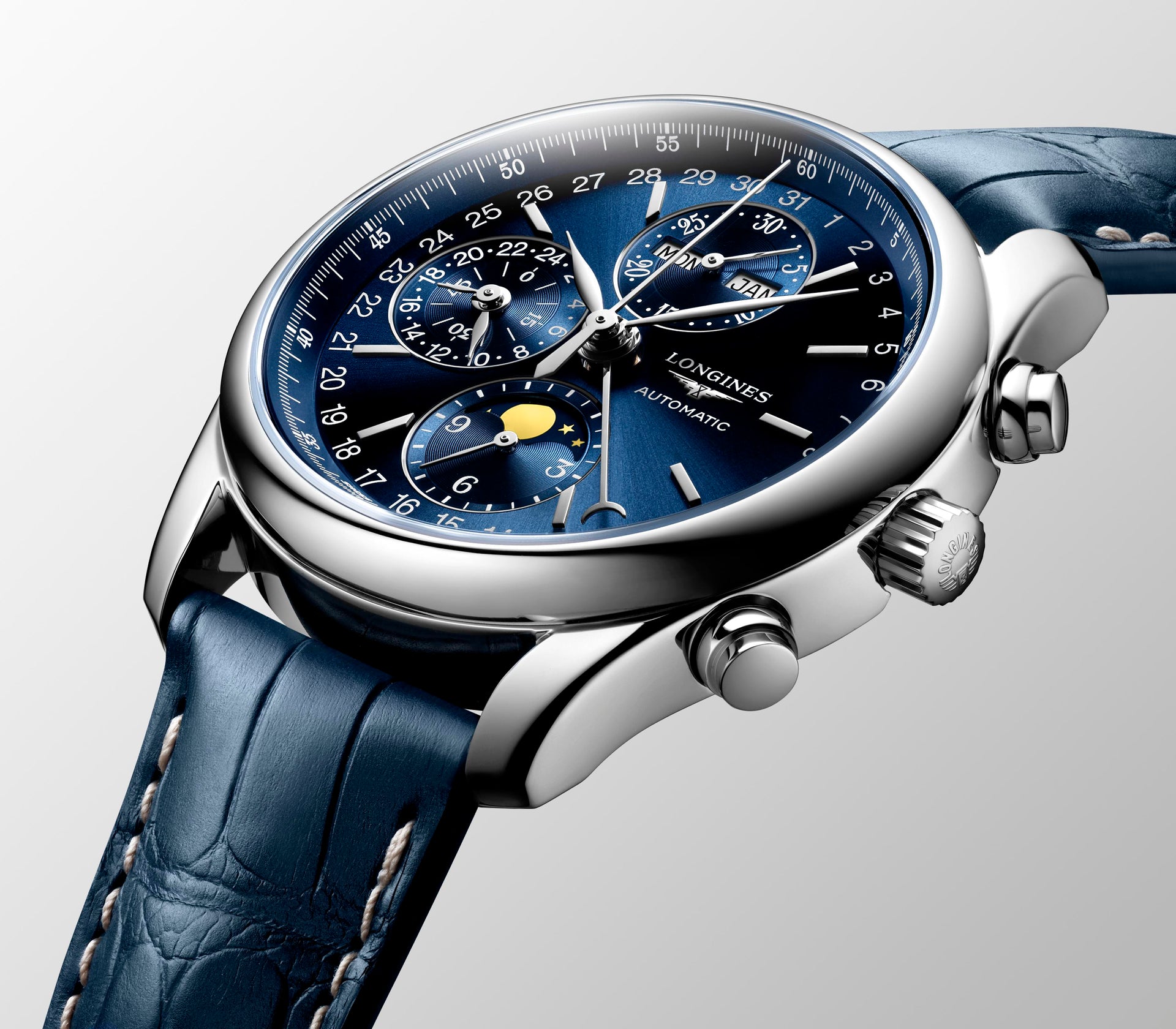 Longines Master Collection Annual Calendar Moonphase Automatic (Blue Dial / 40mm)