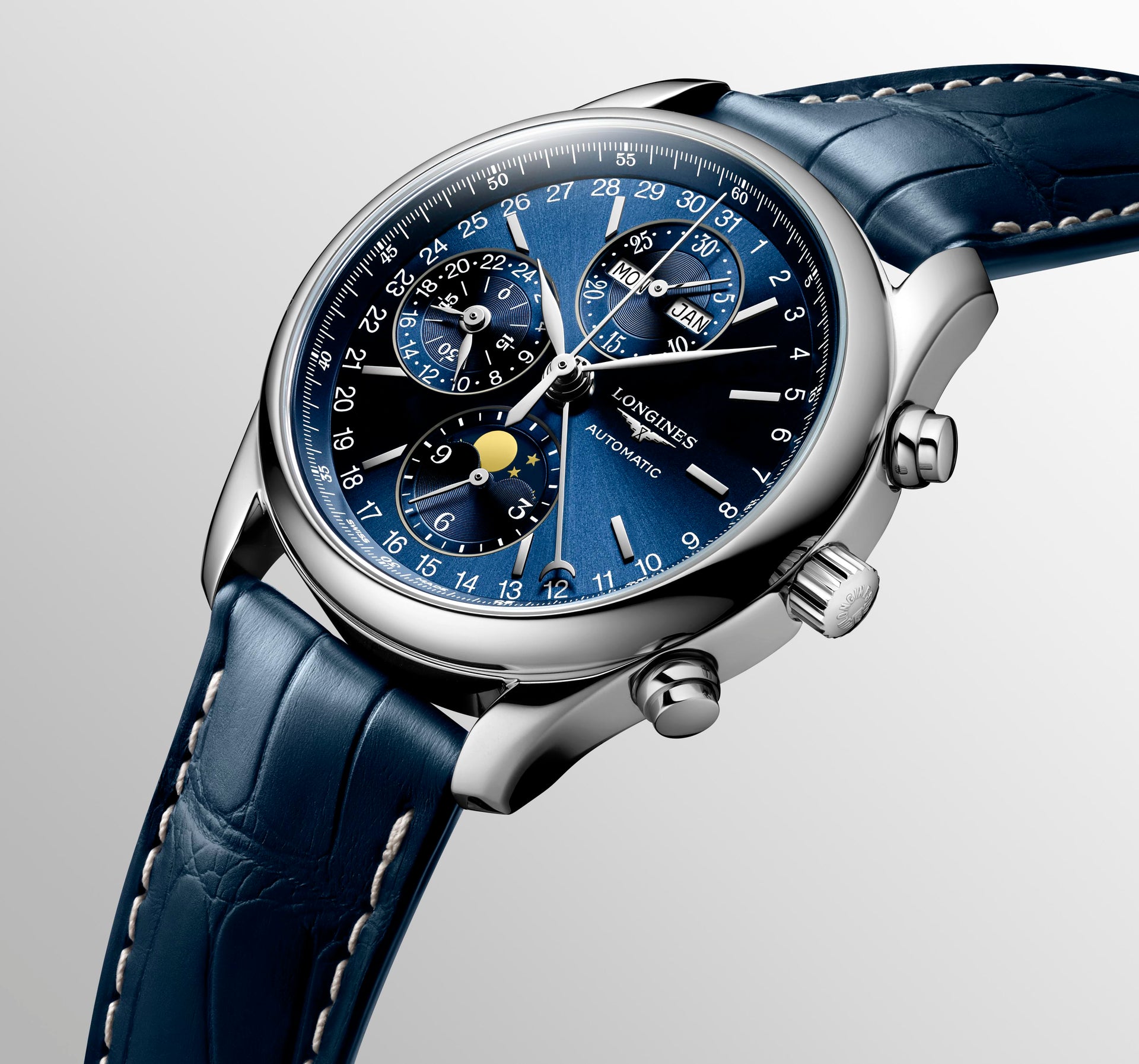 Longines Master Collection Annual Calendar Moonphase Automatic (Blue Dial / 40mm)