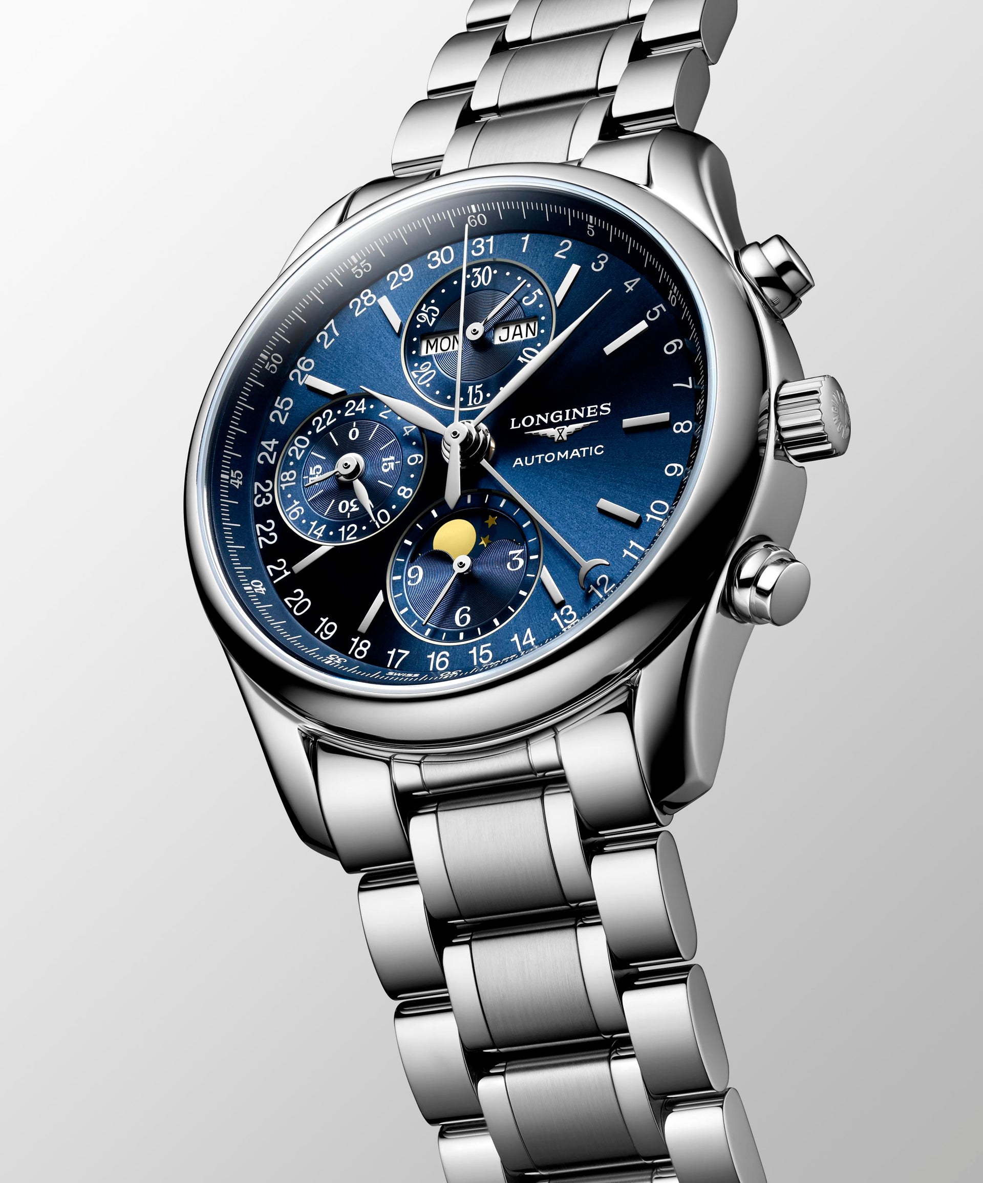 Longines Master Collection Annual Calendar Moonphase Automatic (Blue Dial / 40mm)