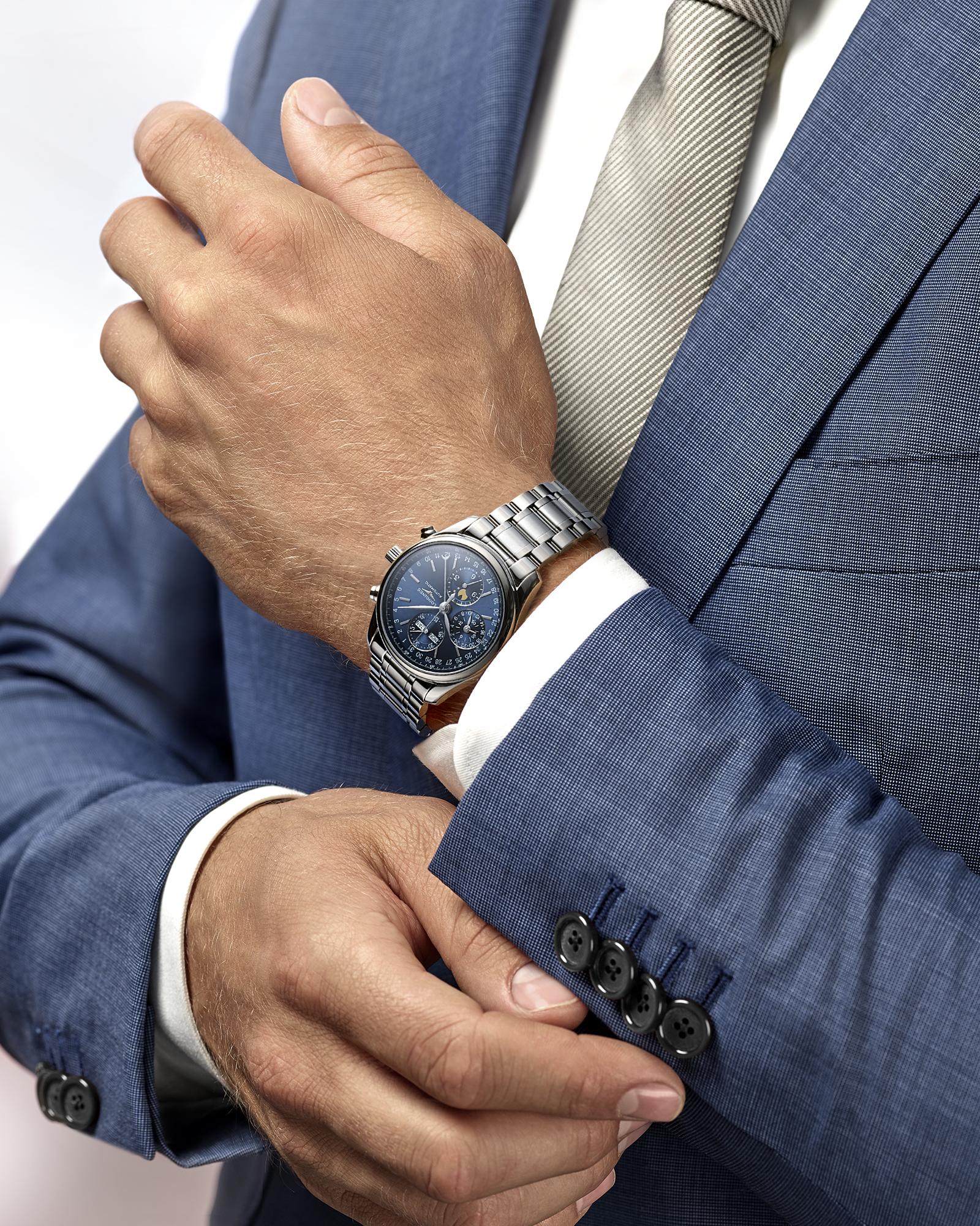 Longines Master Collection Annual Calendar Moonphase Automatic (Blue Dial / 40mm)