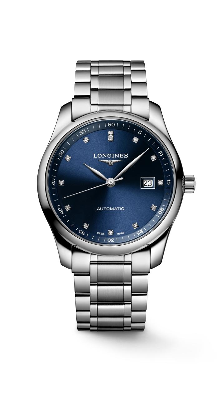 Longines Master Collection Automatic (Cadran bleu / 40mm / Accents de diamant)