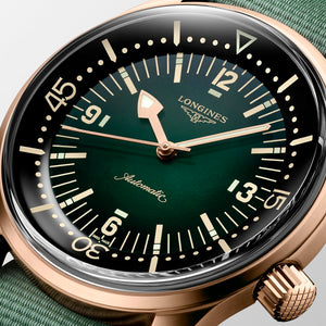 Longines Legend Diver Automatic (Cadran vert / 42mm / Boîtier bronze)