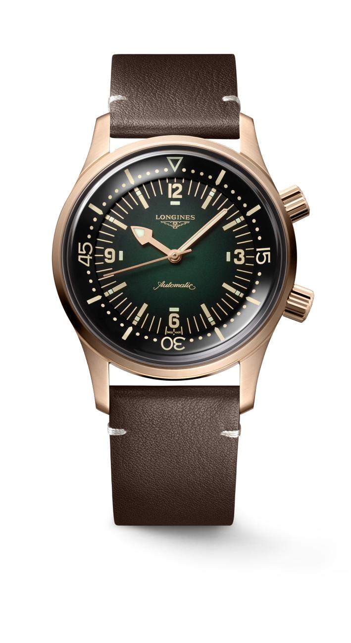 Longines Legend Diver Automatic (Cadran vert / 42mm / Boîtier bronze)