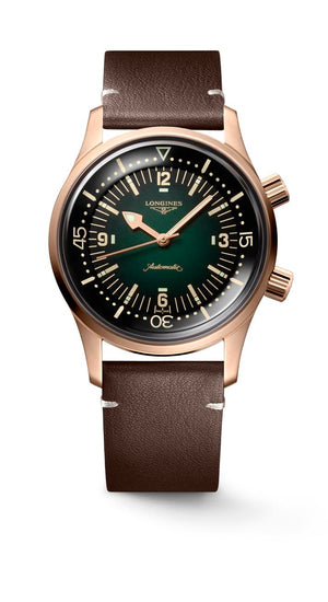 Longines Legend Diver Automatic (Cadran vert / 42mm / Boîtier bronze)