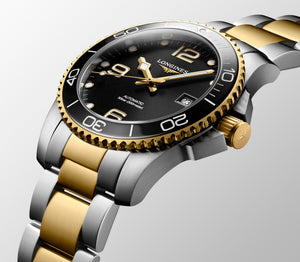 Longines HydroConquest Automatic (Cadran noir / 41mm / Jaune bicolore)