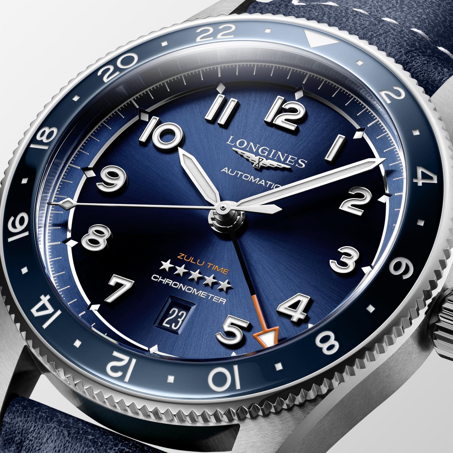Longines Spirit Zulu Time Automatic (cadran bleu / 42 mm)