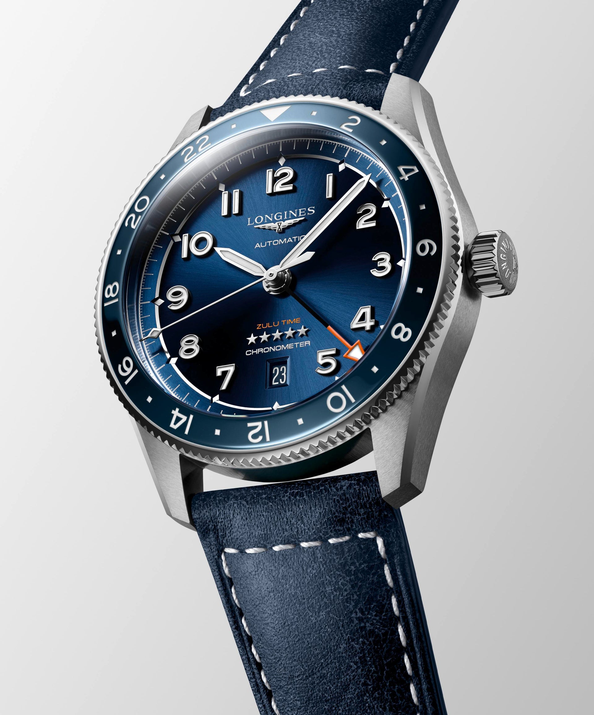 Longines Spirit Zulu Time Automatic (cadran bleu / 42 mm)