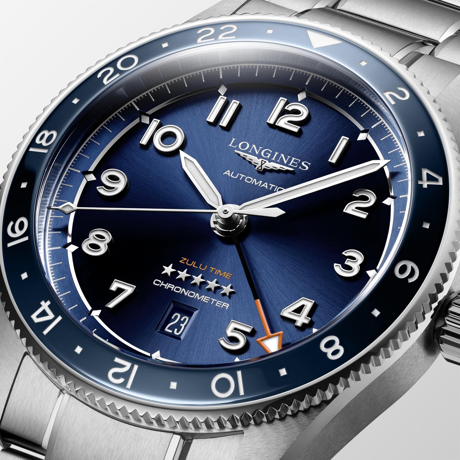 Longines Spirit Zulu Time Automatic (cadran bleu / 42 mm)