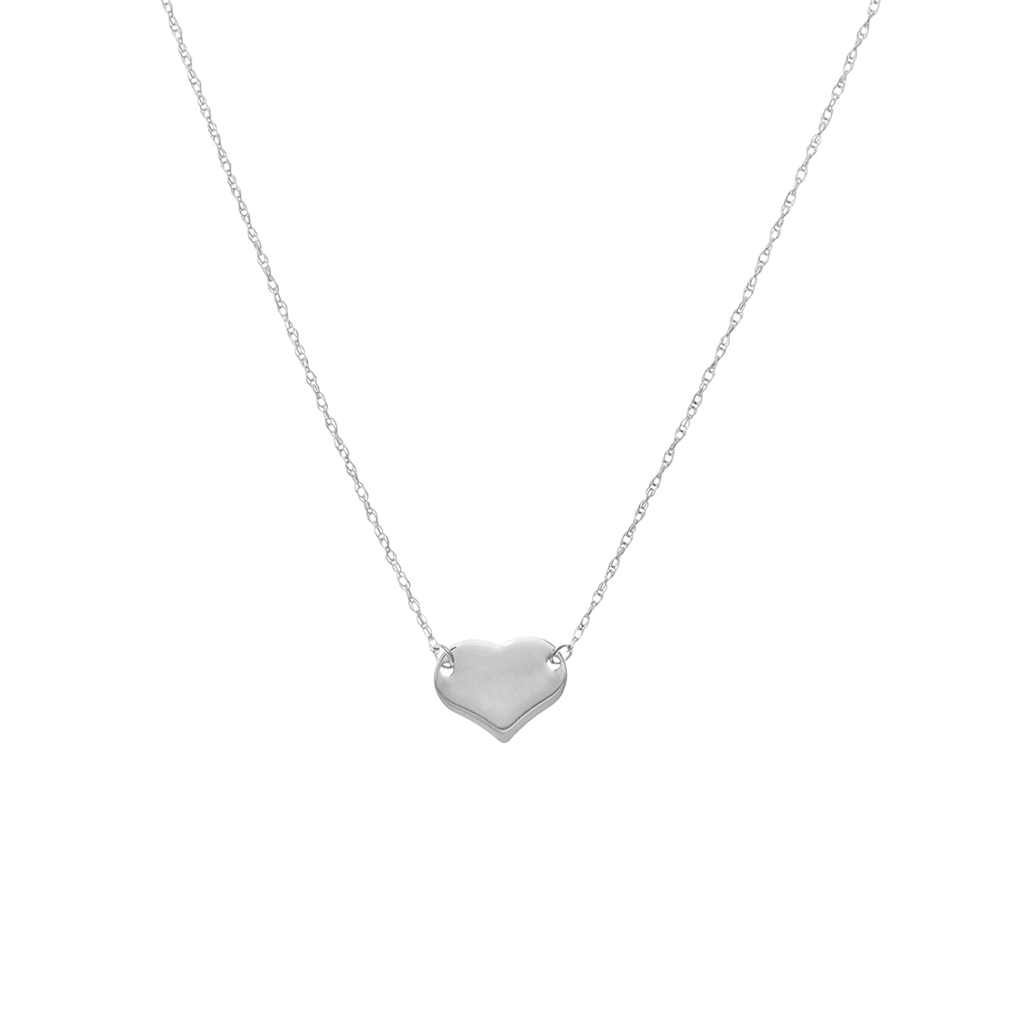 Collier de disques en forme de coeur de la collection Hemsleys 14K