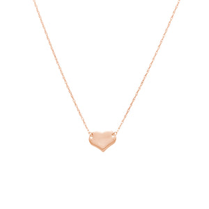 Collier de disques en forme de coeur de la collection Hemsleys 14K