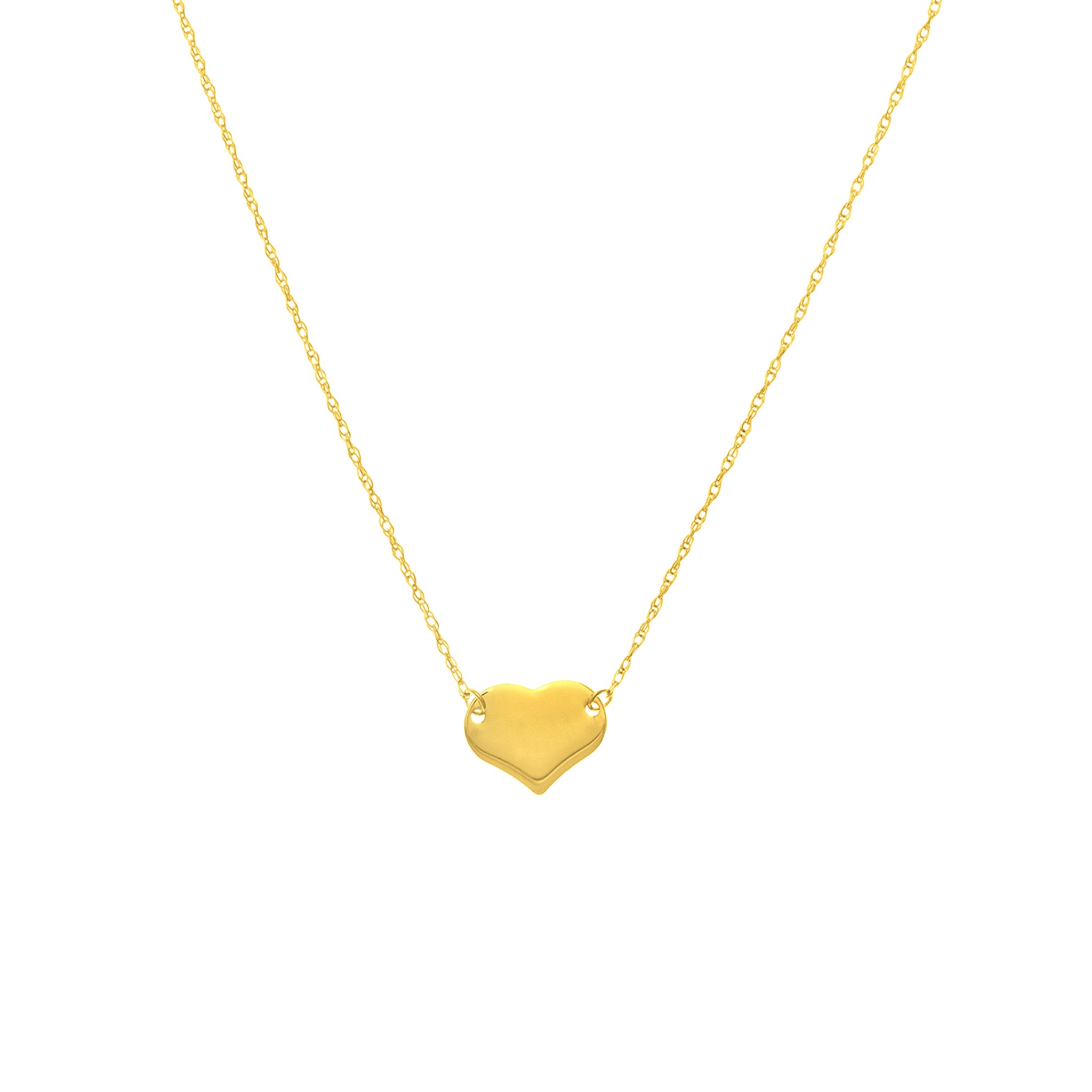 Collier de disques en forme de coeur de la collection Hemsleys 14K