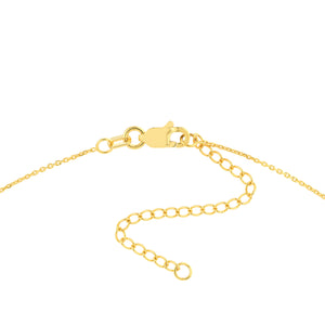 Collier de poignard en or jaune 14 carats à diamants pendants de la collection Hemsleys