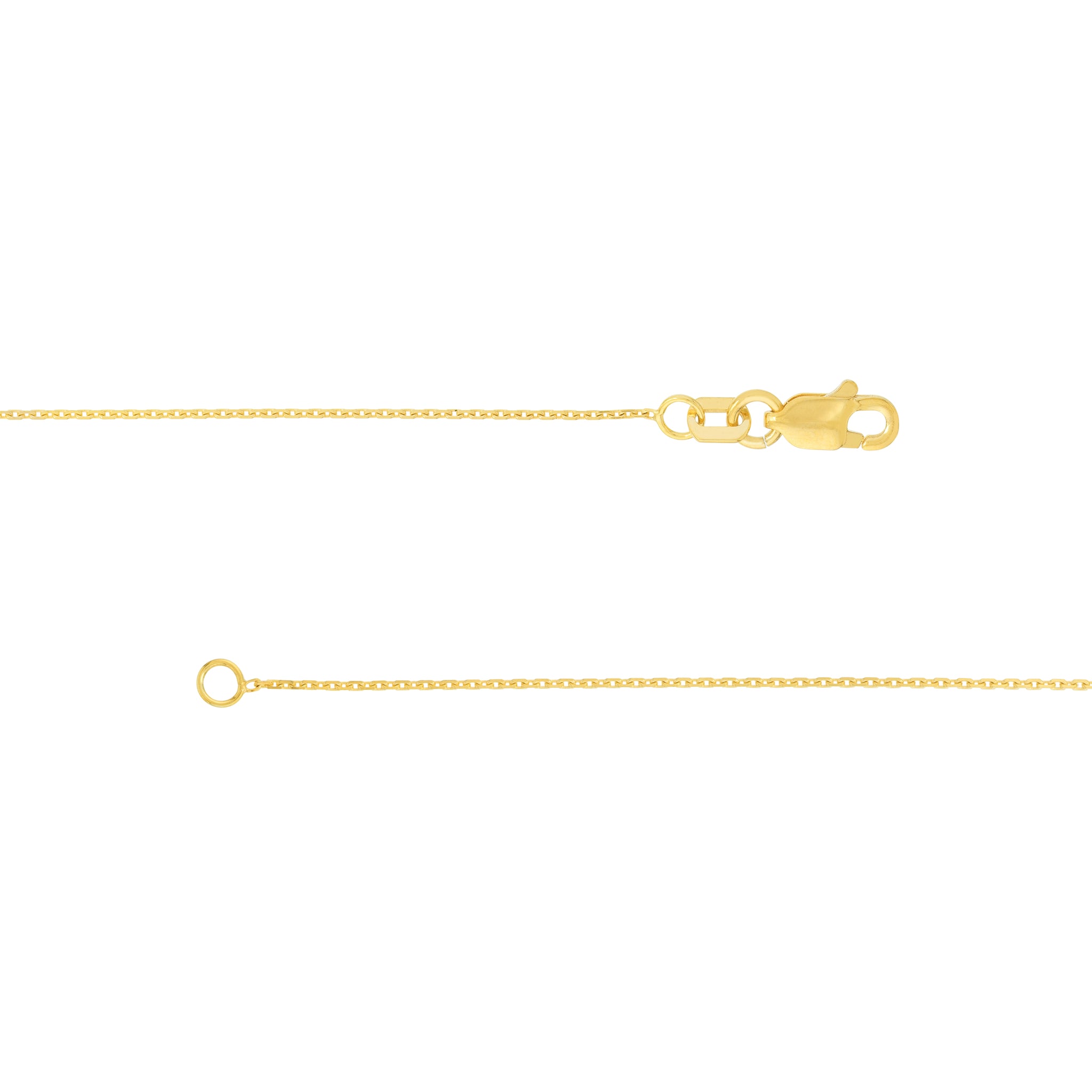 Collier long en or jaune 14K avec trèfle à huit stations, collection Hemsleys